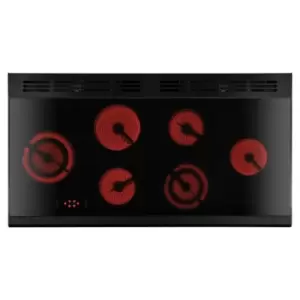 Image of Rangemaster CDL110ECCB/C CLASSIC DELUXE 110cm Ceramic Cooker, Charcoal Black