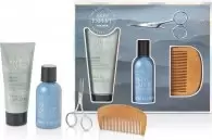 image of The Kind Edit Co Skin Expert Beard Set - 100ml Beard Oil, Comb, Scissors, 150ml Beard Wash