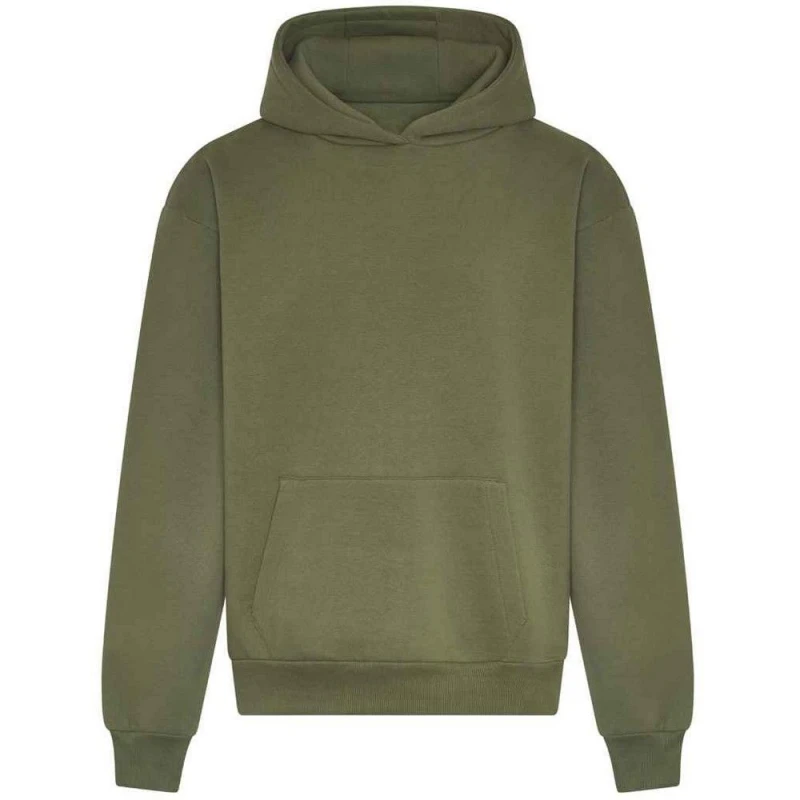 Image of AWDis Mens Signature Heavyweight Hoodie in Green Size: Large Green Male L