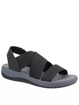 Image of Hush Puppies Sophia Flat Sandals, Black, Size 3, Women
