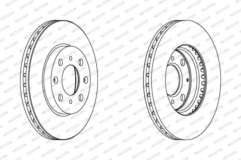 Image of Brake disc FERODO DDF1231C