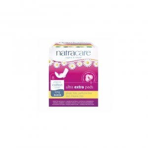 Image of Natracare Ultra Extra Pads With Wings - Long 8s