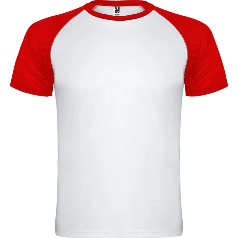 Image of ROLY Indianapolis Short-Sleeved Sports T-Shirt in Red Size: 4 Years Red Unisex 4 Years