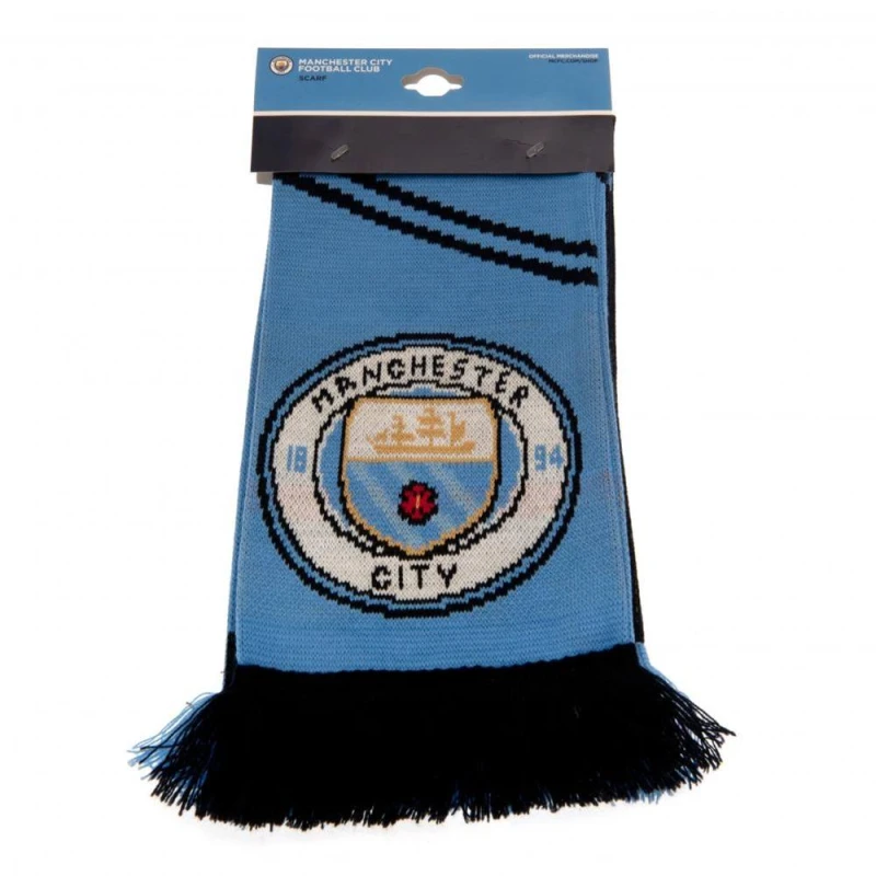 Image of Manchester City FC Mens VT Scarf in Blue Blue Male One Size