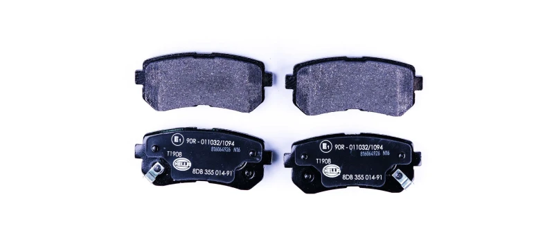 Image of HELLA Brake pad set HELLA 8DB 355 014-911