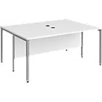 Image of Dams International Desk MB1612BSWH 1,600 x 1,200 x 725 mm
