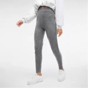 Missguided Rib Knit Joggers - Grey