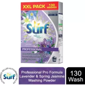 image of Surf Professional Lavender & Spring Jasmin Washing Powder 130 Washes, 8.4kg