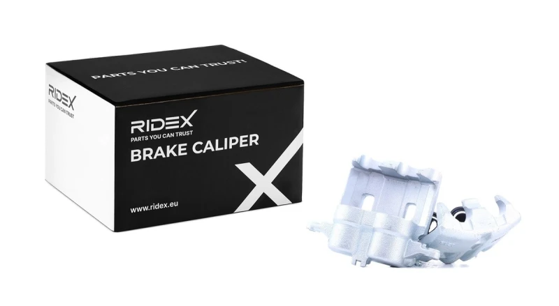 Image of RIDEX 78B1695 Brake caliper Front Axle, without holder Cast Iron Brake Caliper (78)