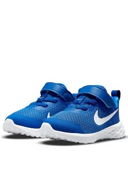 Image of Nike Revolution 6 Infant Trainer - Blue/White , Blue/White, Size 5.5