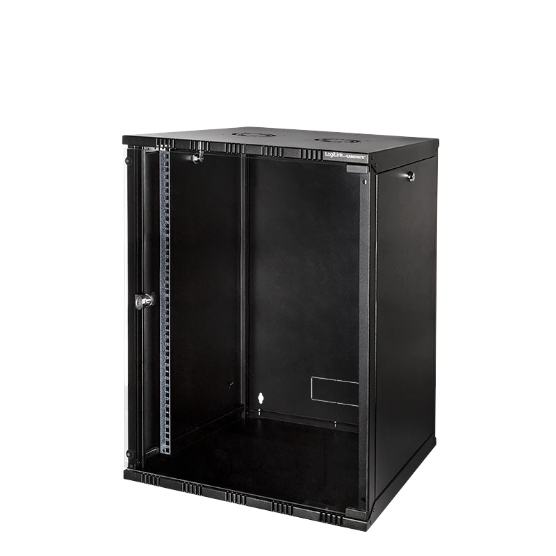 Image of LogiLink W15B54B rack cabinet 15U Wall mounted rack Black