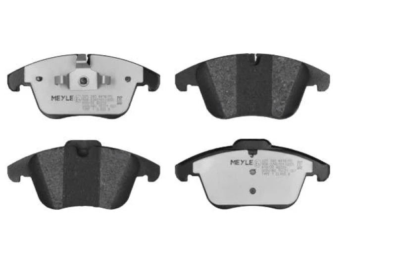 Image of MEYLE 025 240 8418/PD Brake pad set Front Axle, prepared for wear warning indicator, MEYLE-PD Quality, with anti-squeak plate Brake Pad Set,disc brak