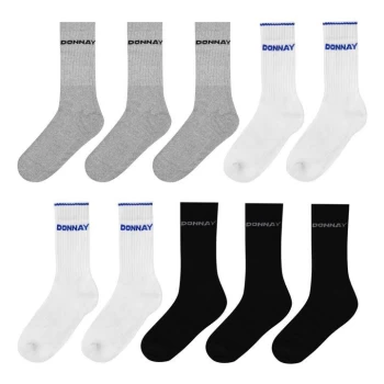 image of Donnay 10 Pack Crew Socks Junior - Multi Asst