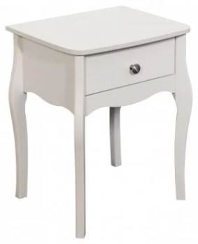 image of Argos Home Amelie 1 Drawer Bedside Table - White