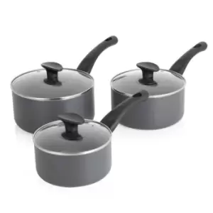 image of Tower Presto 3 Piece Saucepan Set 16/18/20cm