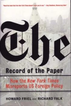 Image of The Record of the Paper by Richard Falk Paperback