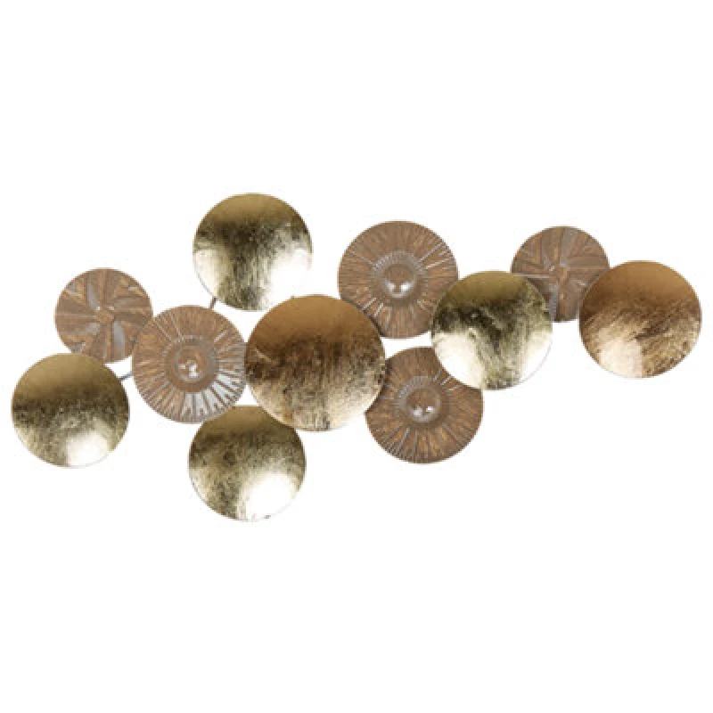 Image of Beliani Wall Decor Thallium Metal 45cm Gold