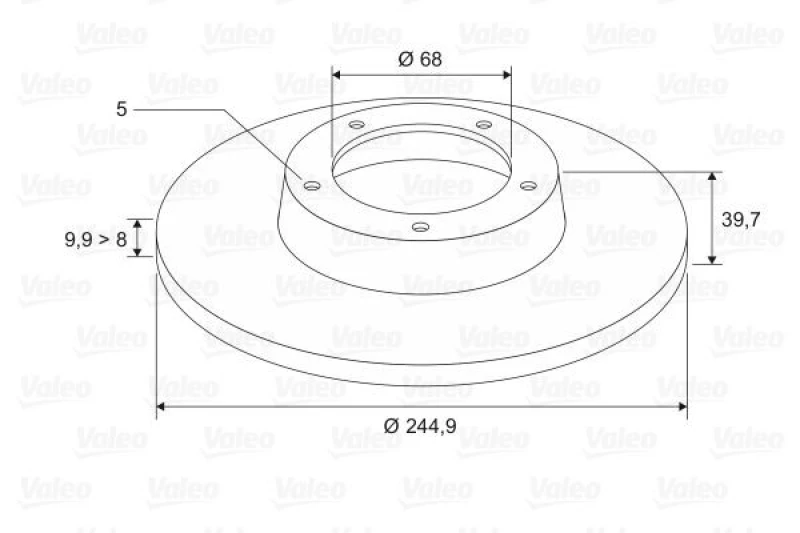 Image of Air conditioning condenser VALEO 814224