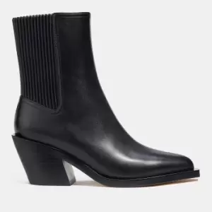 Image of Coach Prestyn Leather Heeled Boots - UK 6