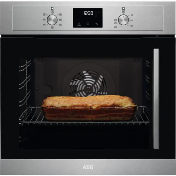 image of AEG 6000 Series BCX335L11M Built In Electric Single Oven - Stainless Steel - A Rated