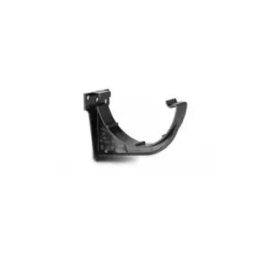 Image of Polypipe Half Round Gutter Fascia Bracket Black 112mm RR109B