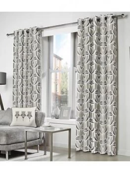 image of Fusion Haldon Lined Eyelet Curtains