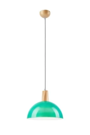 Image of Dome Pendant Ceiling Lights Turquoise, 1x E27