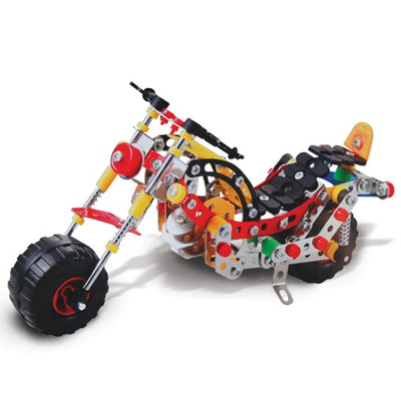 Image of Coach House Partners Chopper Motorcycle Metal Construction Set (257 Pieces)
