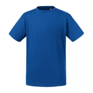 Image of Russell Childrens/Kids Organic Short-Sleeved T-Shirt (13-14 Years) (Bright Royal Blue)
