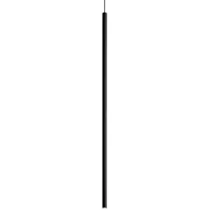 Image of Ideal Lux Filo Tall Slim Pendant Ceiling Light Black 3000K