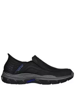 Image of Skechers Respected Elgin Slip On Trainer - Black, Size 11, Men