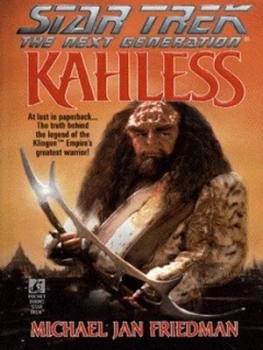 Image of Kahless by Michael Jan Friedman Book