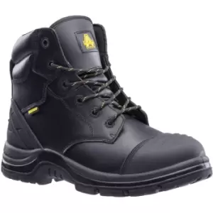 image of Amblers Unisex Adults Winsford Metal-free Leather Safety Boot (10 UK) (Black) - Black