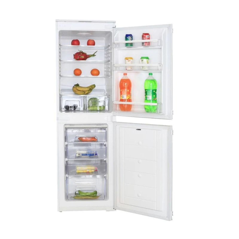 Image of SIA RFF102 50/50 Integrated White Built In Frost Free Fridge Freezer White