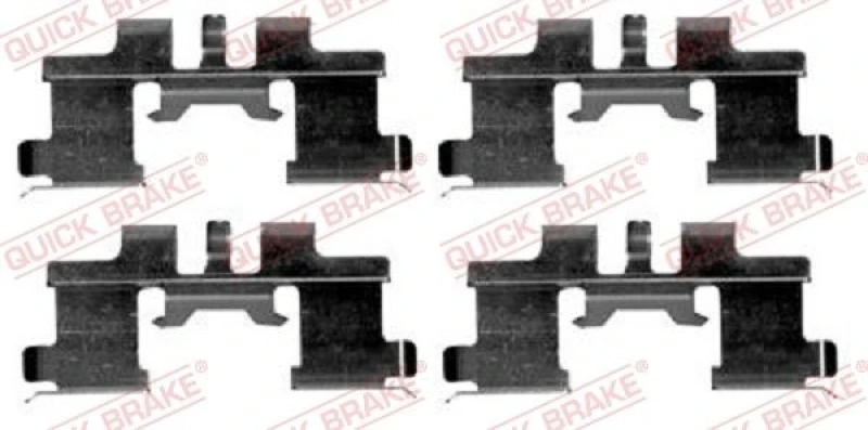Image of QUICK BRAKE Brake pad fitting kit QUICK BRAKE 109-1677