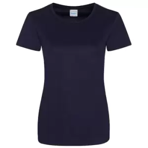 Image of AWDis Just Cool Womens/Ladies Girlie Smooth T-Shirt (L) (French Navy)