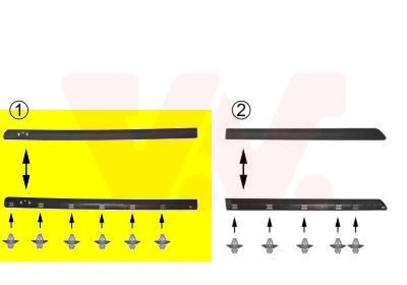 Image of VAN WEZEL Door moulding trim VAN WEZEL 4338423