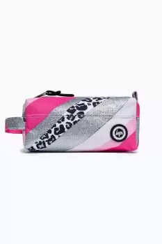 image of HYPE GLITTER LEOPARD WAVE PENCIL CASE