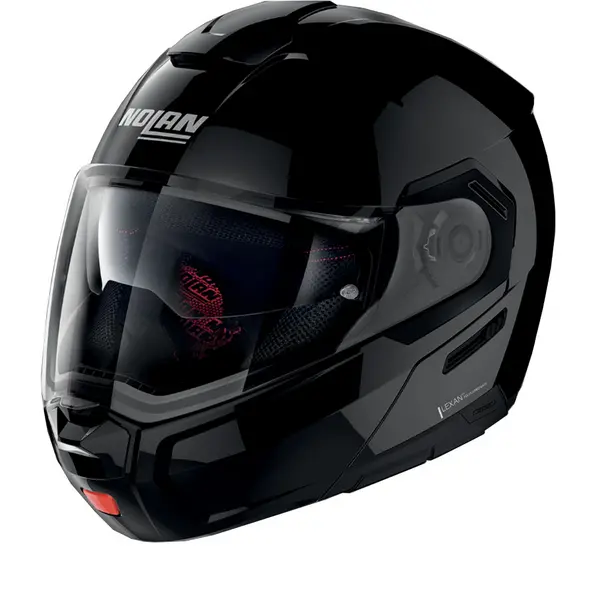 image of Nolan N90-3 Classic 3 Glossy Black ECE 22.06 Modular Helmet Size 2XL