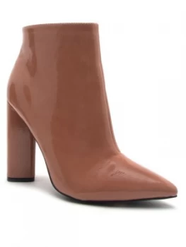 Image of Qupid MISS 14 POINTY TOE ANKLE BOOT Mauve
