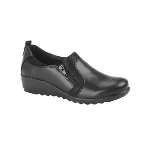 Image of Boulevard Womens/Ladies PU Shoes (5 UK) (Black)