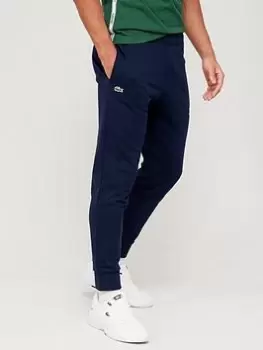 Image of Mens Lacoste SPORT Cotton Fleece Tennis Sweatpants Size 8 - 3XL Navy Blue