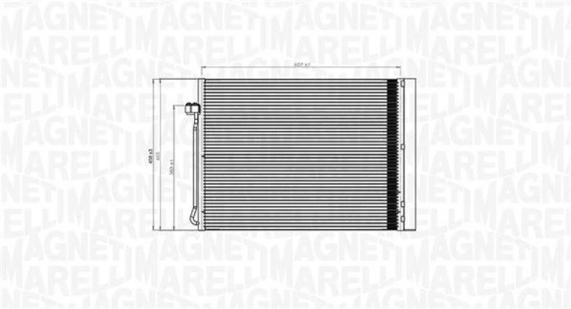 Image of MAGNETI MARELLI Air conditioning condenser MAGNETI MARELLI 350203795000