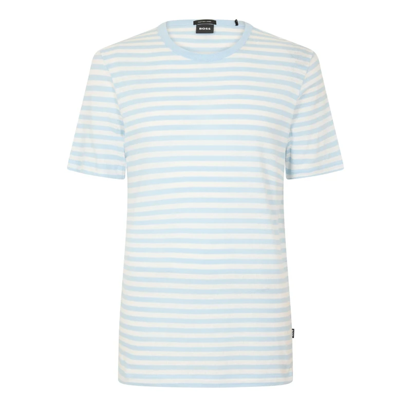 Image of Boss Mens Phillipson Short Sleeve T-Shirt Pastel Blue male S