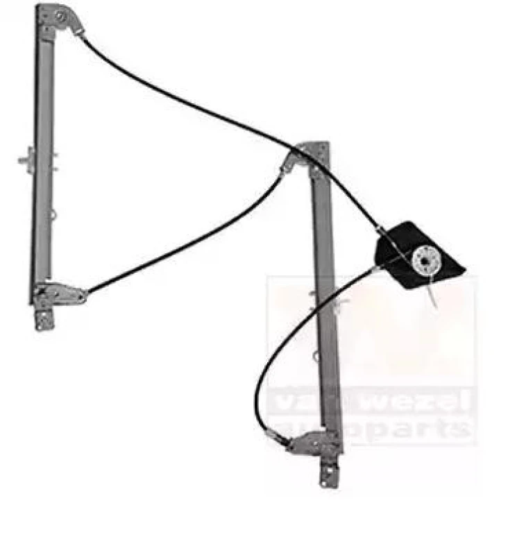 Image of VAN WEZEL 0336261 Window regulator Left Front, Operating Mode: Electric, without electric motor Window Winder (1561)