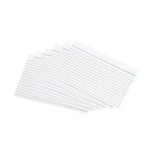 image of 5 Star 152 x 102mm Record Cards Ruled Both Sides White Pack of 100