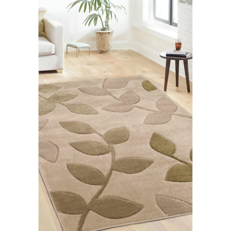 Image of Homemaker Newport Leaf Rug Green Green unisex 60x200cm