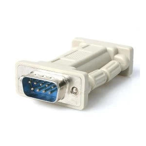 image of StarTech DB9 RS232 Serial Null Modem Adapter MF