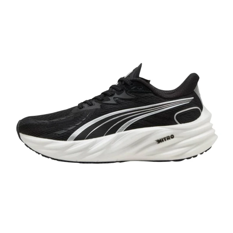 Image of Puma Velocity NITRO 4 Black White AW25 Womens Shoes, Size 36 - EUR