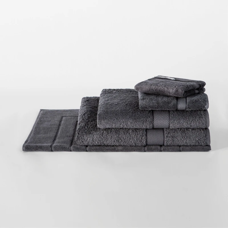 Image of Sheridan Luxury Egyptian Towels Towels 2Pk Face Washer Grey 96057326030